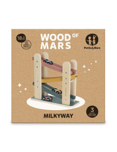 BN-610726,Pista de masini, Petite&Mars, Milky Way Wood of Mars, Cu 3 masinute, 18 luni+, Multicolor 2