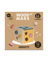 BN-610730,Cub de activitati, Petite&Mars, Gravity Wood of Mars, Cu 12 piese, 12 luni+, Multicolor