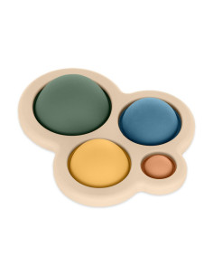 BN-605817,Jucarie senzoriala, Petite&Mars, Chill out, Din silicon, 11 cm, 6 luni+, Verde 2