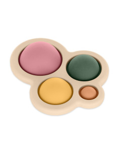 BN-605820,Jucarie senzoriala, Petite&Mars, Chill out, Din silicon, 11 cm, 6 luni+, Roz 2