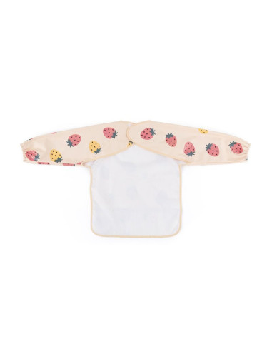 BN-413744,Baveta impermeabila, Petite&Mars, Cu maneci lungi, Usor de curatat, inchidere prin velcro, Dimensiune 38x42 cm, 24 lun