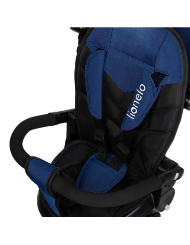 BN-LO-TRIS_PLUS_BLUE_DENIM,Tricicleta copii, Lionelo, Tris Plus, Ultrapliabila, Multifunctionala, Pana la 25 kg, Inclinare spata
