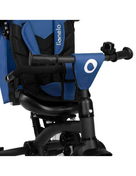 BN-LO-TRIS_PLUS_BLUE_DENIM,Tricicleta copii, Lionelo, Tris Plus, Ultrapliabila, Multifunctionala, Pana la 25 kg, Inclinare spata