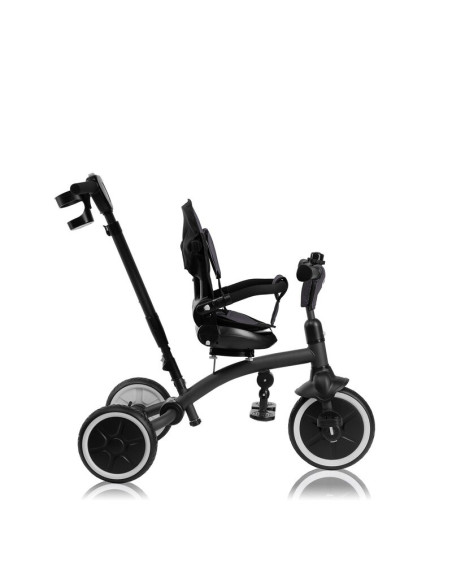 BN-LO-TRIS_PLUS_GREY_STONE,Tricicleta copii, Lionelo, Tris Plus, Ultrapliabila, Multifunctionala, Pana la 25 kg, Inclinare spata