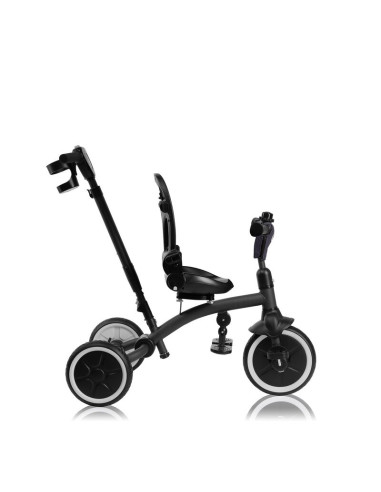 BN-LO-TRIS_PLUS_GREY_STONE,Tricicleta copii, Lionelo, Tris Plus, Ultrapliabila, Multifunctionala, Pana la 25 kg, Inclinare spata