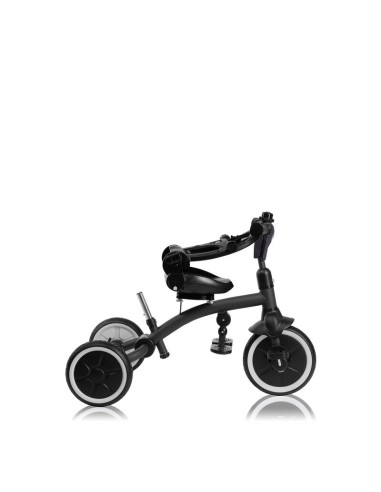 BN-LO-TRIS_PLUS_GREY_STONE,Tricicleta copii, Lionelo, Tris Plus, Ultrapliabila, Multifunctionala, Pana la 25 kg, Inclinare spata