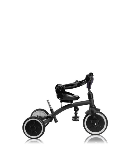 BN-LO-TRIS_PLUS_GREY_STONE,Tricicleta copii, Lionelo, Tris Plus, Ultrapliabila, Multifunctionala, Pana la 25 kg, Inclinare spata