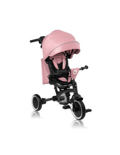 BN-LO-TRIS_PLUS_PINK_ROSE,Tricicleta copii, Lionelo, Tris Plus, Ultrapliabila, Multifunctionala, Pana la 25 kg, Inclinare spatar 2