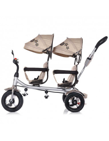 Tricicleta gemeni Chipolino 2Play mocca,TRK2P0201MO
