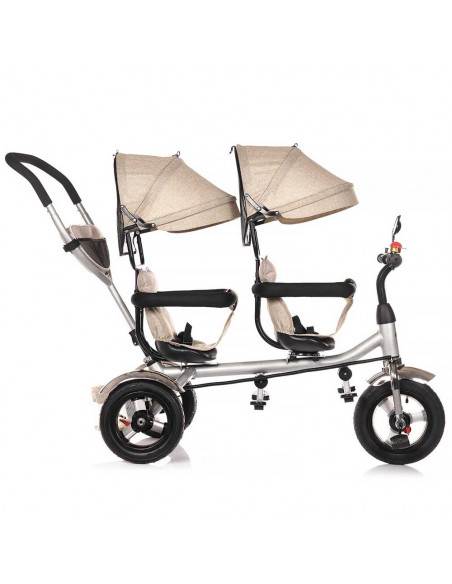 Tricicleta gemeni Chipolino 2Play mocca,TRK2P0201MO