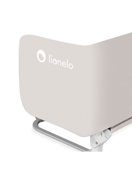 BN-LO-LORA_XL_BEIGE_SAND,Bariera de protectie pentru pat, Lionelo, Lora XL, Pliabila, Sistem de blocare StandSafe, Geanta de tra