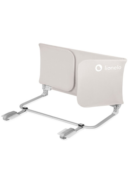 BN-LO-LORA_XL_BEIGE_SAND,Bariera de protectie pentru pat, Lionelo, Lora XL, Pliabila, Sistem de blocare StandSafe, Geanta de tra