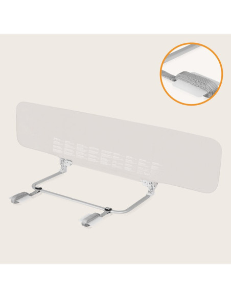 BN-LO-LORA_XL_BEIGE_SAND,Bariera de protectie pentru pat, Lionelo, Lora XL, Pliabila, Sistem de blocare StandSafe, Geanta de tra