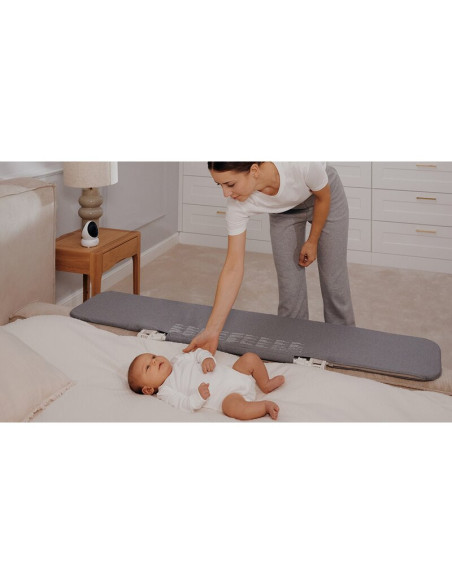 BN-LO-LORA_XL_BEIGE_SAND,Bariera de protectie pentru pat, Lionelo, Lora XL, Pliabila, Sistem de blocare StandSafe, Geanta de tra