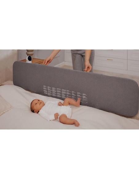 BN-LO-LORA_XL_BEIGE_SAND,Bariera de protectie pentru pat, Lionelo, Lora XL, Pliabila, Sistem de blocare StandSafe, Geanta de tra