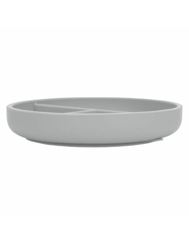 BN-80845,Farfurie compartimentata, FreeON, Rotunda, Cu ventuza si 3 compartimente, Silicon, Fara BPA, Diametru 18 cm, Inaltime 4