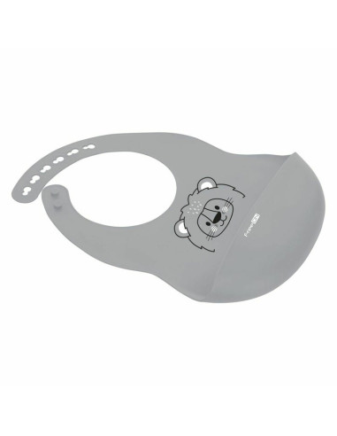 BN-49430,Baveta, FreeON, Moale, Din silicon, Fara BPA, Cu buzunar, 31 x 24 cm, Lion Grey BN-49430,Baveta, FreeON, Moale, Din silicon, Fara BPA, Cu buzunar, 31 x 24 cm, Lion Grey