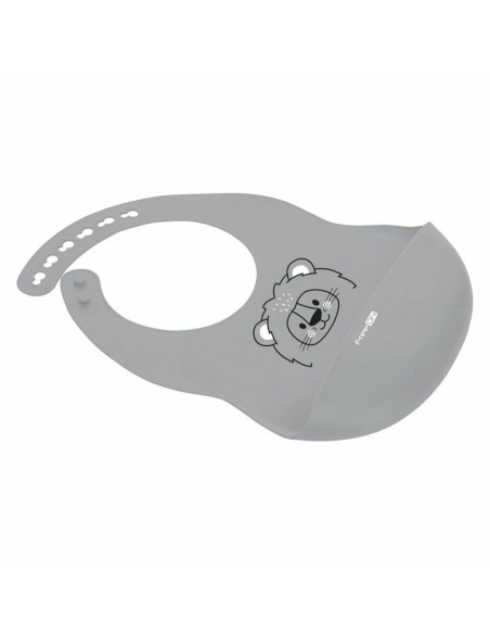 BN-49430,Baveta, FreeON, Moale, Din silicon, Fara BPA, Cu buzunar, 31 x 24 cm, Lion Grey BN-49430,Baveta, FreeON, Moale, Din silicon, Fara BPA, Cu buzunar, 31 x 24 cm, Lion Grey
