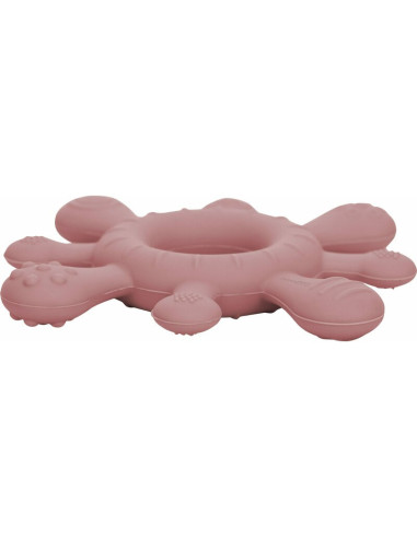 BN-49447,Inel de dentitie, FreeON, Pentru masajul gingiilor, Cu diverse texturi, Din silicon, Fara BPA, 3 luni+, Pink