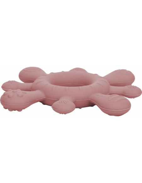 BN-49447,Inel de dentitie, FreeON, Pentru masajul gingiilor, Cu diverse texturi, Din silicon, Fara BPA, 3 luni+, Pink