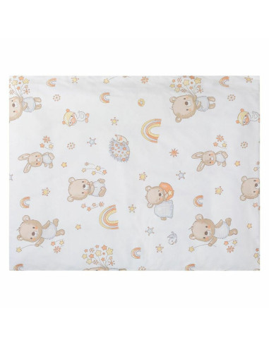 BN-50108,Set lenjerie 5 piese, Bubaba, Pentru patut 90x50 cm, Cu pernuta, paturica, husa pentru paturica, fata de perna, cearcea