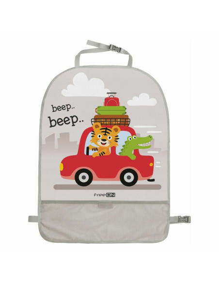 BN-81958,Protectie spatar, FreeON, Pentru masina, Cu buzunar pentru obiecte mici, Usor de montat, 61x45 cm, Lion BN-81958,Protectie spatar, FreeON, Pentru masina, Cu buzunar pentru obiecte mici, Usor de montat, 61x45 cm, Lion