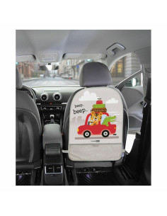 BN-81958,Protectie spatar, FreeON, Pentru masina, Cu buzunar pentru obiecte mici, Usor de montat, 61x45 cm, Lion 2