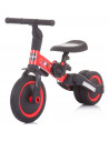Tricicleta si bicicleta Chipolino Smarty 2 in 1 red,TRKSM0201RE
