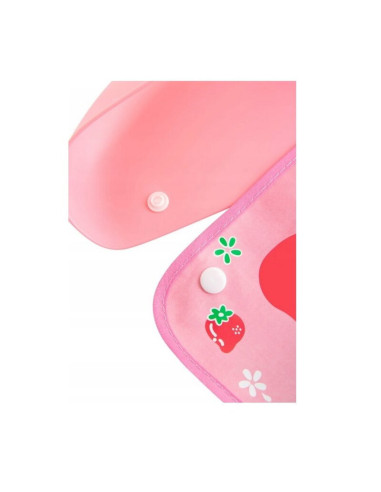 BN-BOC0565,Baveta impermeabila, Bocioland, Muffin, Cu buzunar detasabil, Dimensiune 21x21 cm, Roz