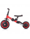 Tricicleta si bicicleta Chipolino Smarty 2 in 1 red,TRKSM0201RE