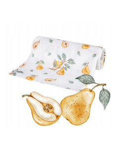 BN-BL211,Scutec din bambus, Bocioland, Pears, Material certificat Oeko Tex Standard 100, Dimensiune mare, 75x75 cm, Multicolor 2