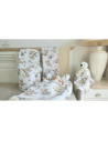 BN-6426972025805,Set pentru landou/cosulet, MimiNu, Cu protectie, saltea si pernuta, Din bumbac certificat Oeko Tex Standard 100