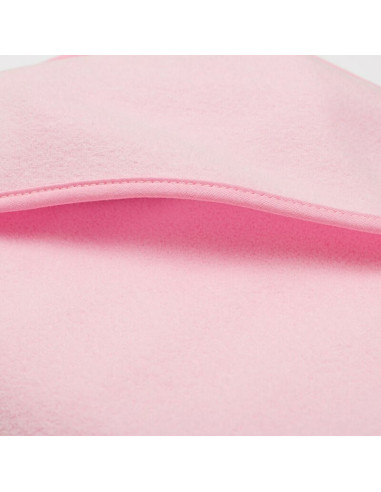 BN-56249,Set prosop cu gluga si manusa baie, New Baby, Dimensiune mare 100 x 100 cm, Basic, Pink