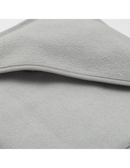 BN-56248,Set prosop cu gluga si manusa baie, New Baby, Dimensiune mare 100 x 100 cm, Basic, Gray