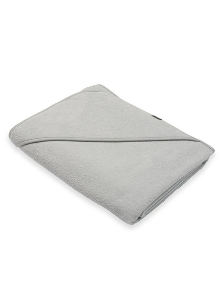 BN-56248,Set prosop cu gluga si manusa baie, New Baby, Dimensiune mare 100 x 100 cm, Basic, Gray