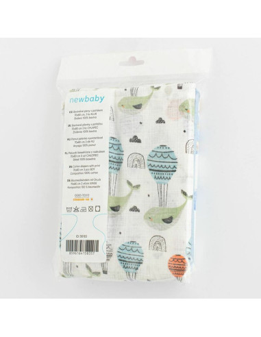 BN-56183,Set 3 scutece, New Baby, Multifunctionale, Din bumbac 100%, Material certificate Oeko Tex Standard 10070x80 cm, Multico BN-56183,Set 3 scutece, New Baby, Multifunctionale, Din bumbac 100%, Material certificate Oeko Tex Standard 10070x80 cm, Multico