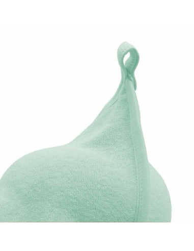 BN-53682,Prosop cu gluga, New Baby, Comfortably, Din bumbac 100%, 80x80 cm, 0 luni+, Mint