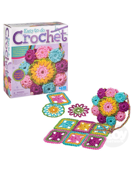 4M-02737,Kit de crosetat pentru copii, usor de facut