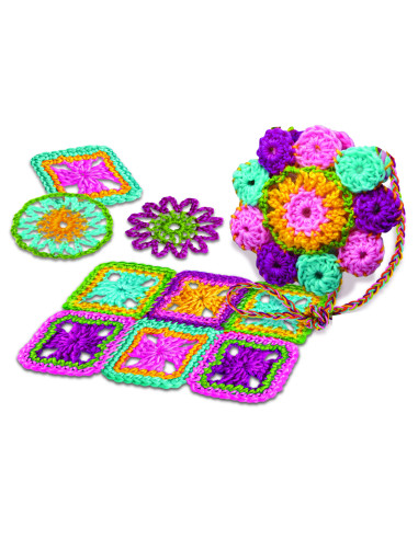 4M-02737,Kit de crosetat pentru copii, usor de facut
