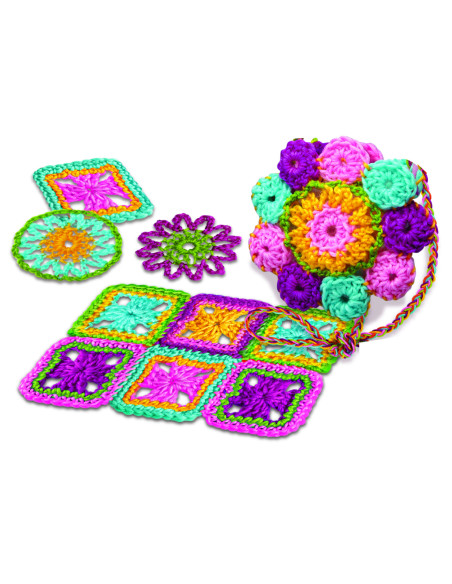 4M-02737,Kit de crosetat pentru copii, usor de facut