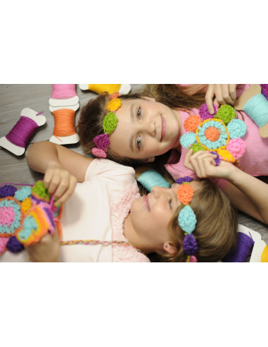 4M-02737,Kit de crosetat pentru copii, usor de facut