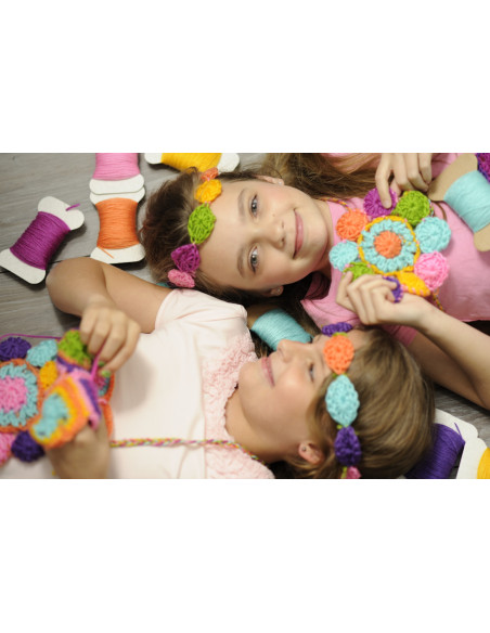 4M-02737,Kit de crosetat pentru copii, usor de facut