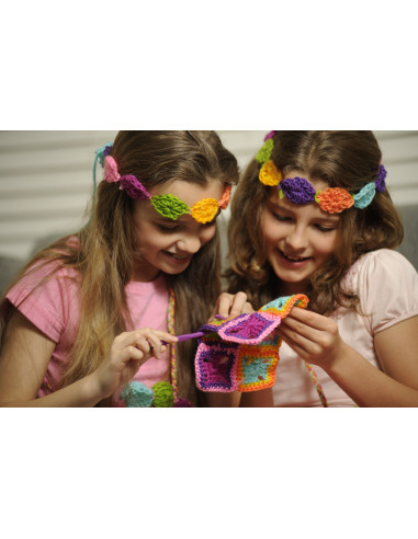 4M-02737,Kit de crosetat pentru copii, usor de facut