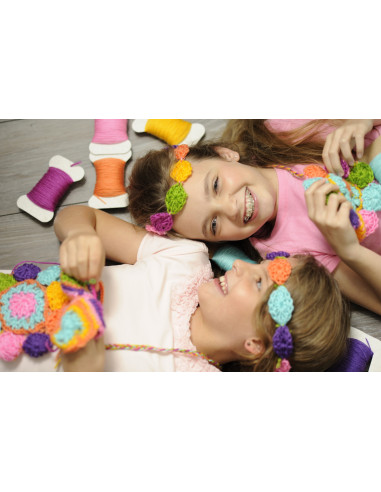 4M-02737,Kit de crosetat pentru copii, usor de facut