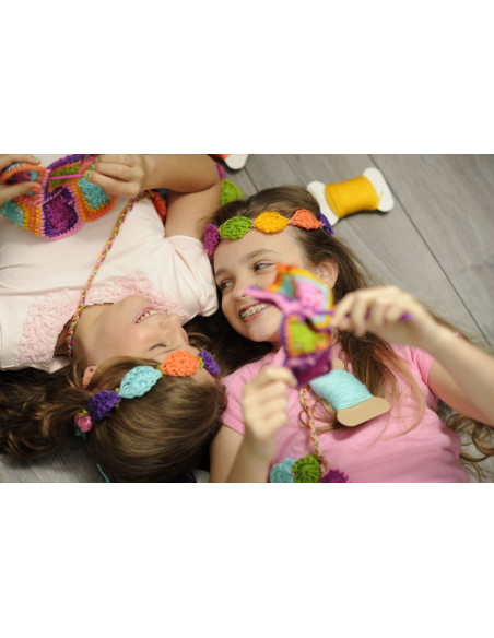 4M-02737,Kit de crosetat pentru copii, usor de facut