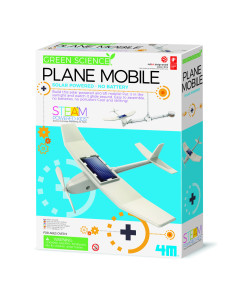 4M-03376,Kit constructie Avion Mobil, Stiinta Verde - Green Science