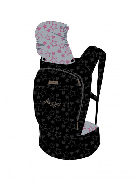 Marsupiu Chipolino Hippy pink stars,KENH0202PS
