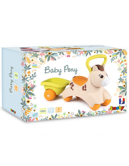 Masinuta de impins Smoby Baby Pony,S7600721500 Masinuta de impins Smoby Baby Pony,S7600721500