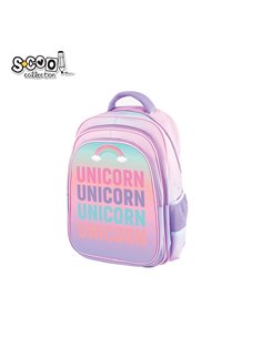 Ghiozdan scoala ergonomic S-COOL SC2648, Motiv unicorn 2