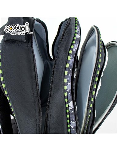 Ghiozdan scoala ergonomic 3D S-COOL SC2655, Motiv offroad